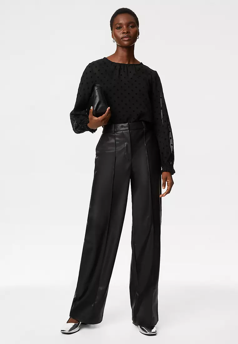 Chiffon Polka Dot Blouse