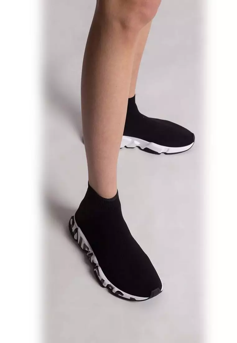 Speed Graffiti Women's Sneakers in Black/White
