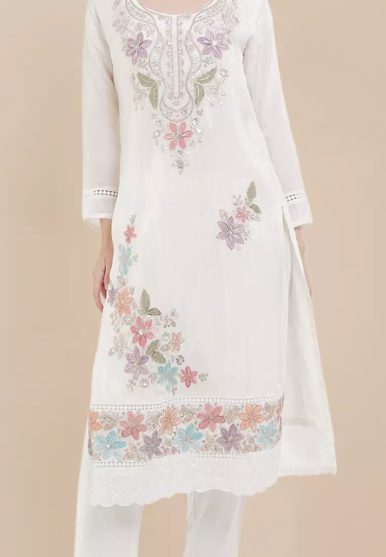 Chanira Festive Tahani Tunic Set - Multi Flower