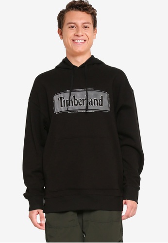 Timberland black Logo Pullover Hoodie 7E517AA635C069GS_1