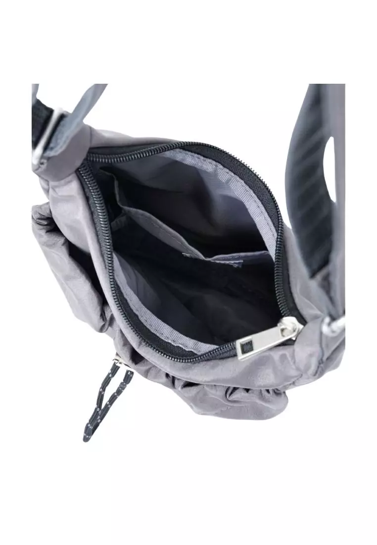 Legato Largo Water Repellent Drawstring Series Mini Shoulder Bag (Grey)