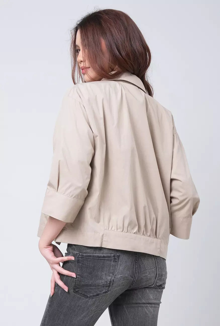 Kemeja Wanita Charvie Khaki