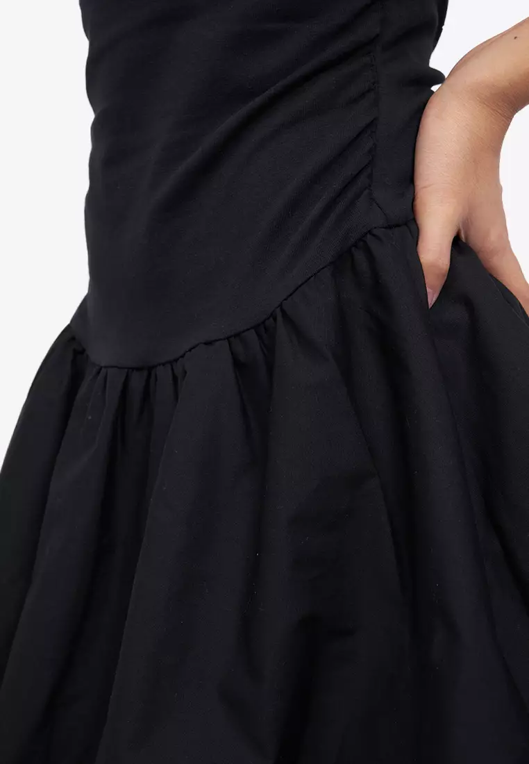 Off Shoulder Mini Balloon Dress