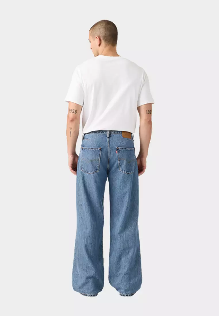 Men's Twisted Baggy Wide Jeans 002WK-0003