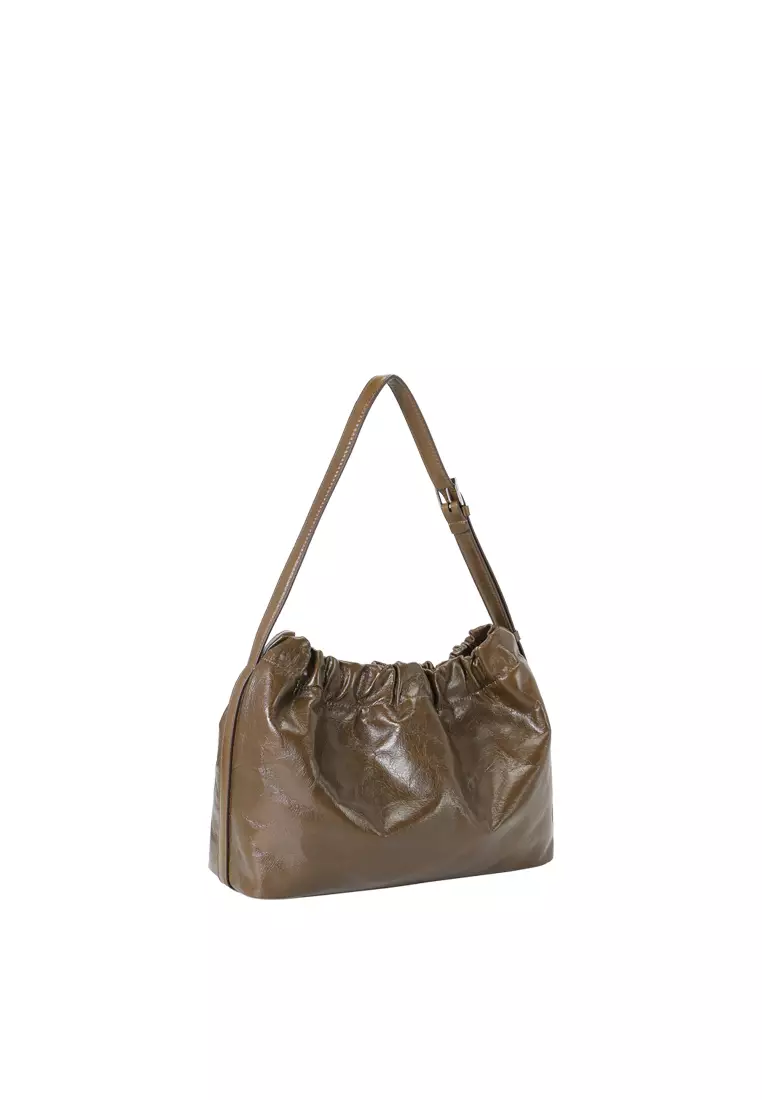 SCRUNCHIE Shoulder Bag - Cacao