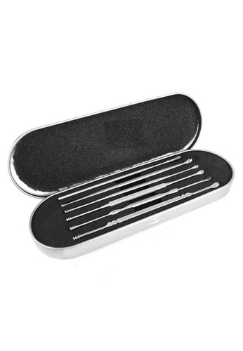 Evernoon grey Set Pembersih Telinga Korek Kuping 6 PCS Ear Cleaner Double Sided with Case ORIGINAL F9E0DES0B04002GS_1
