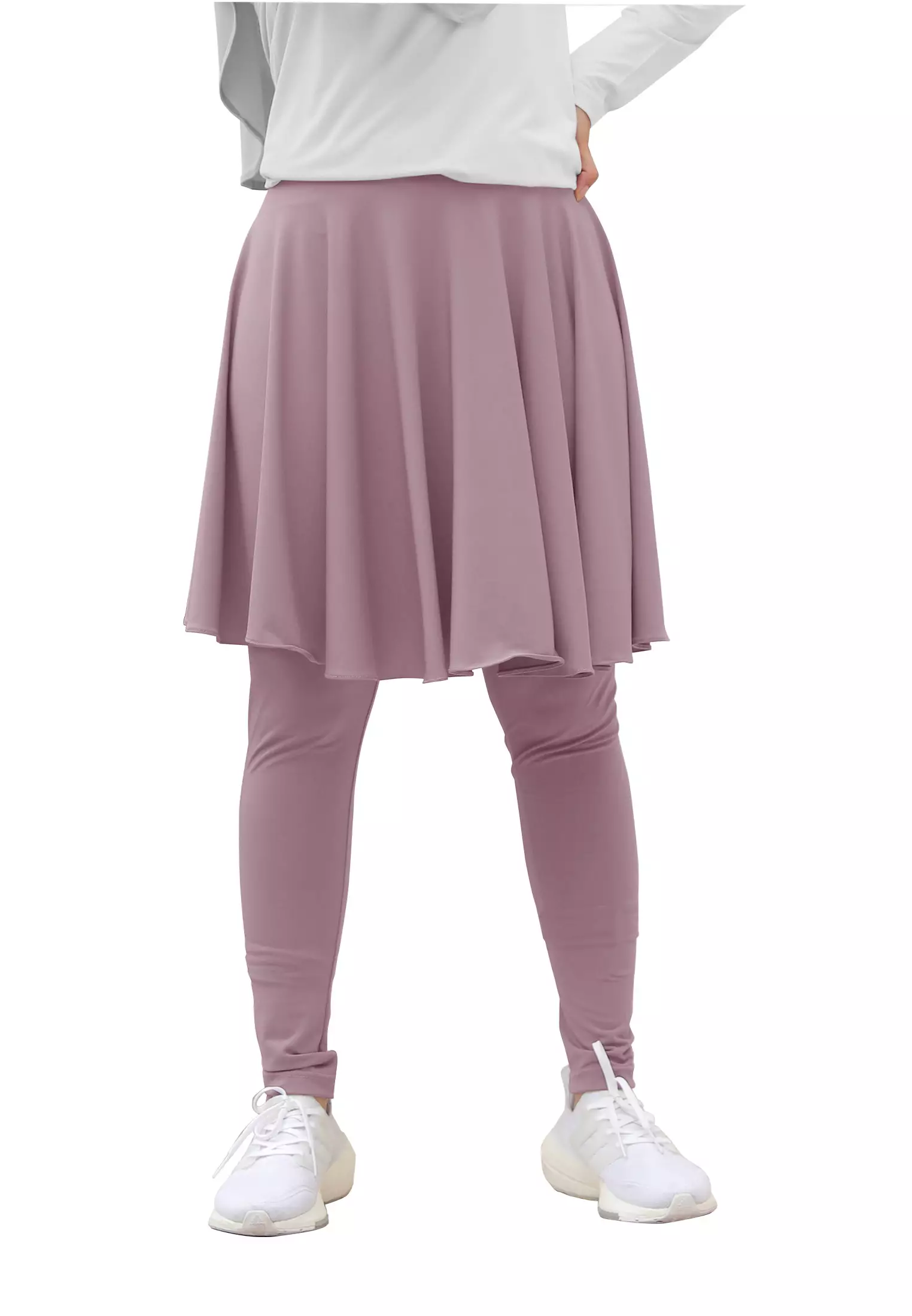 Zelena - Chahra Leggings Skirt | Celana Olahraga Legging Rok Wanita - L