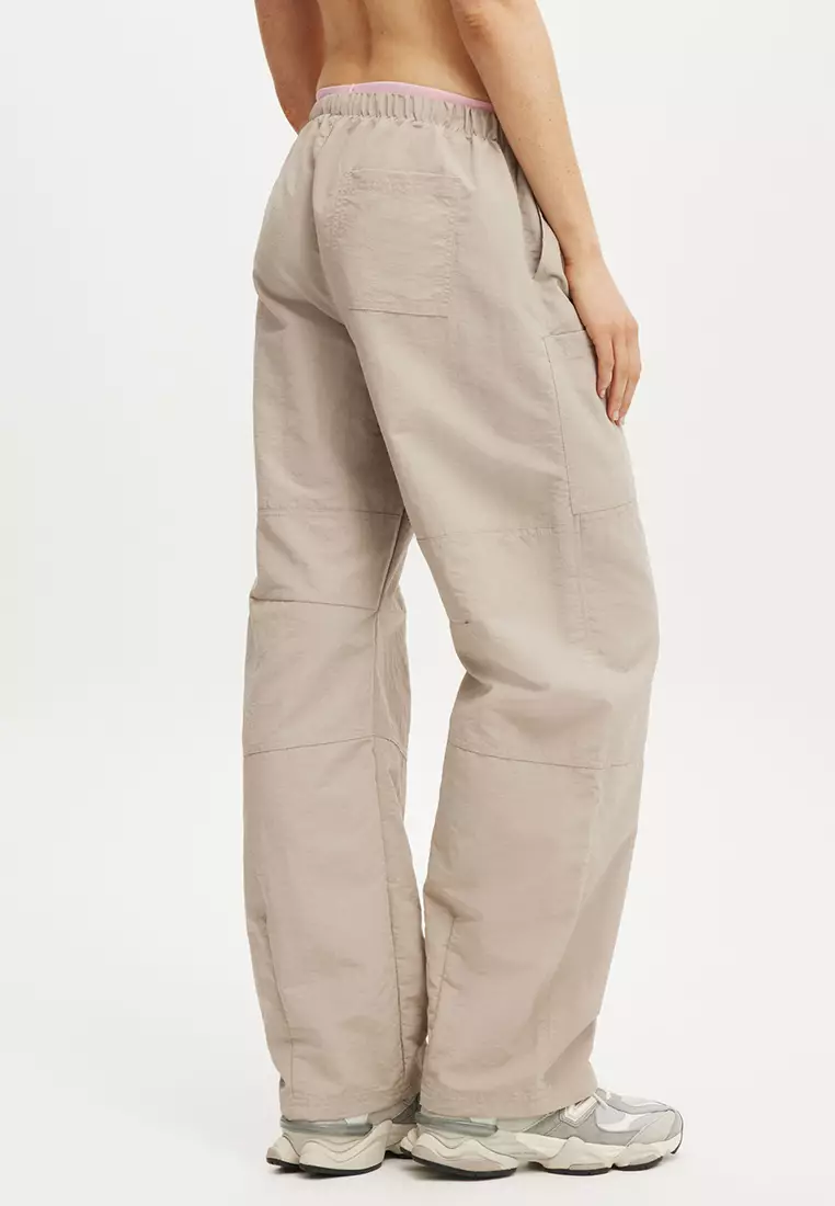 Barrel Leg Woven Pants