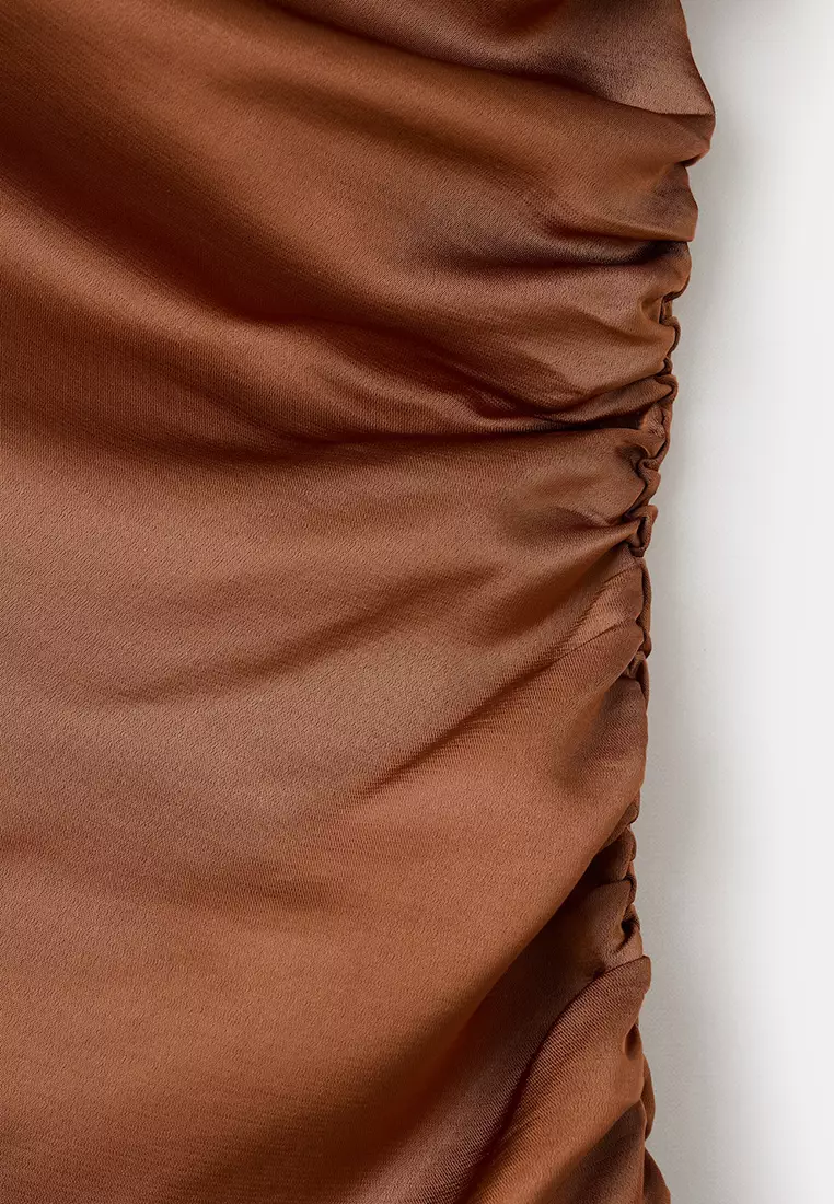 Asymmetrical Satin Dress