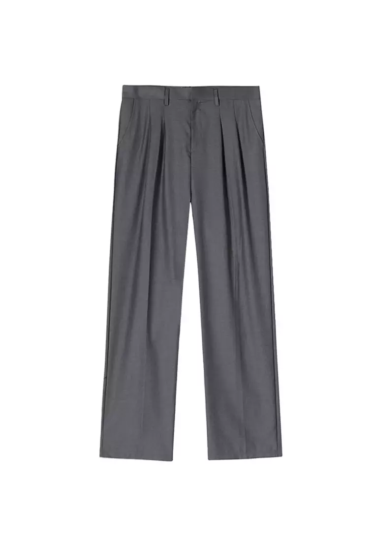 Men's Summer Wide Leg Small Western Pants CA24051466GY