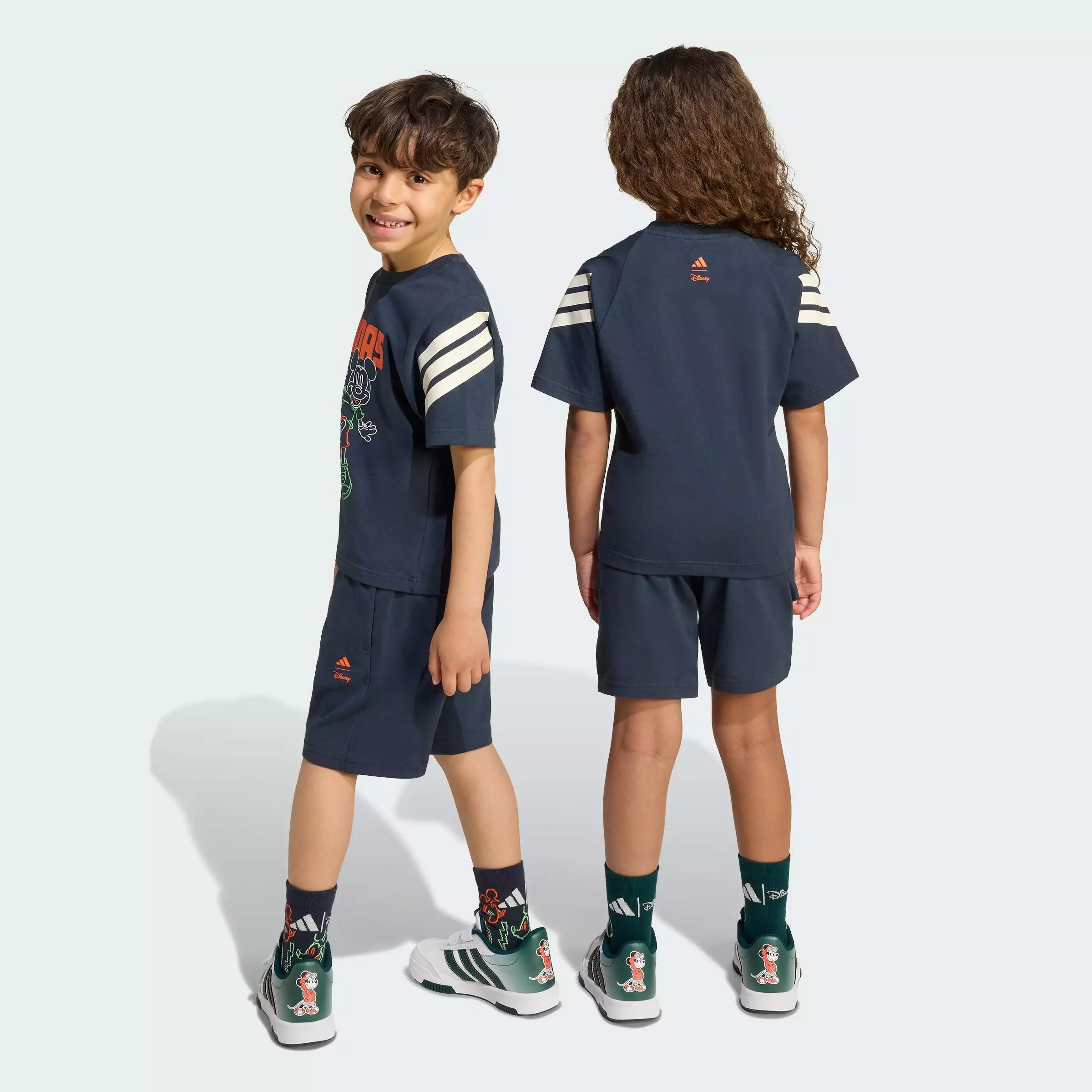 Lifestyle Disney Mickey Mouse Tee Set Kids Unisex Blue JL9186