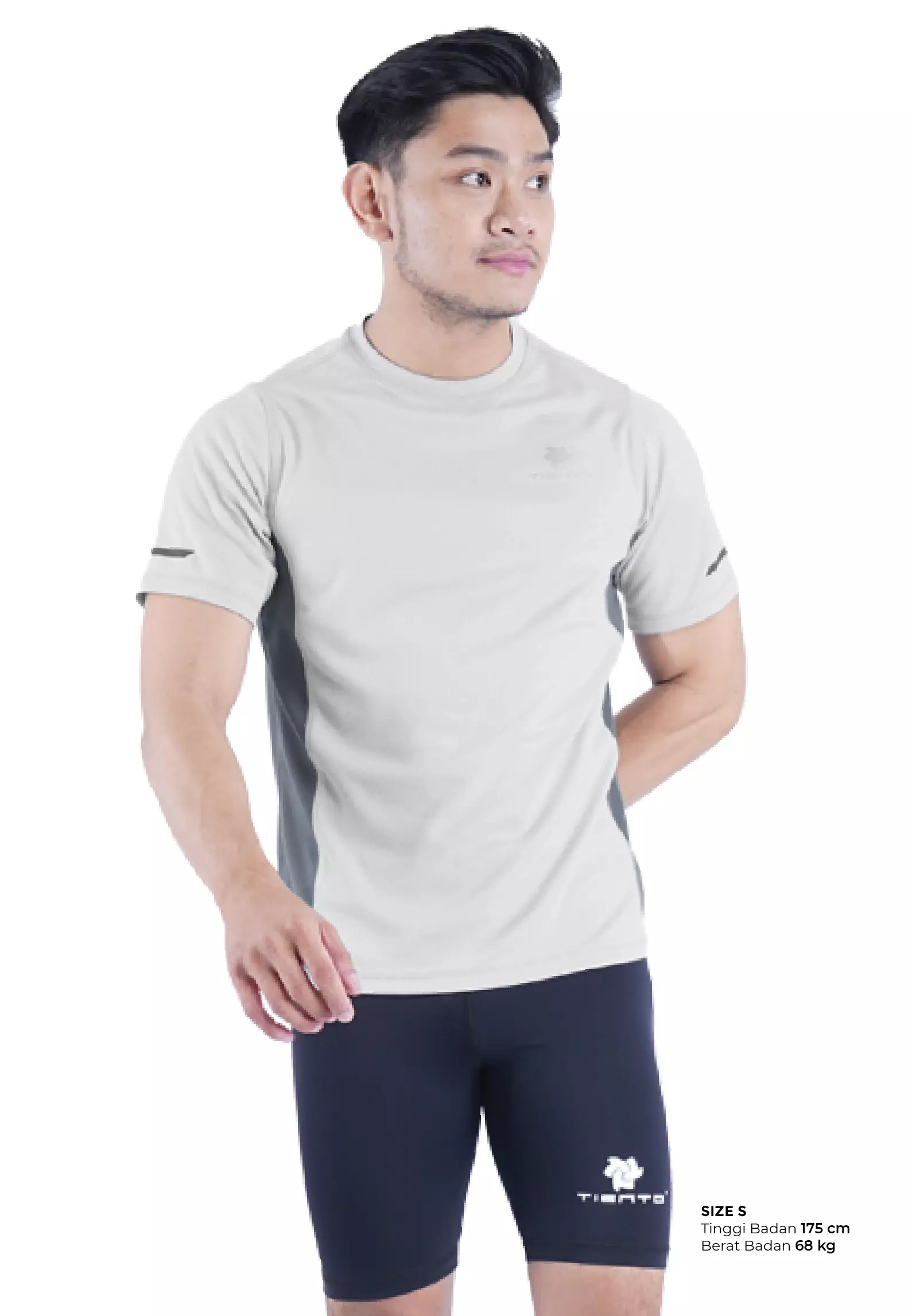 Tiento Kaos Olahraga Lari Baju Running Gym Dry Fit Extra Lite Pria