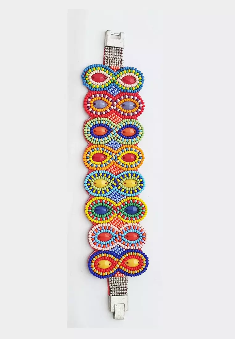 Lucky-8 Multicoloured Beads Bracelet