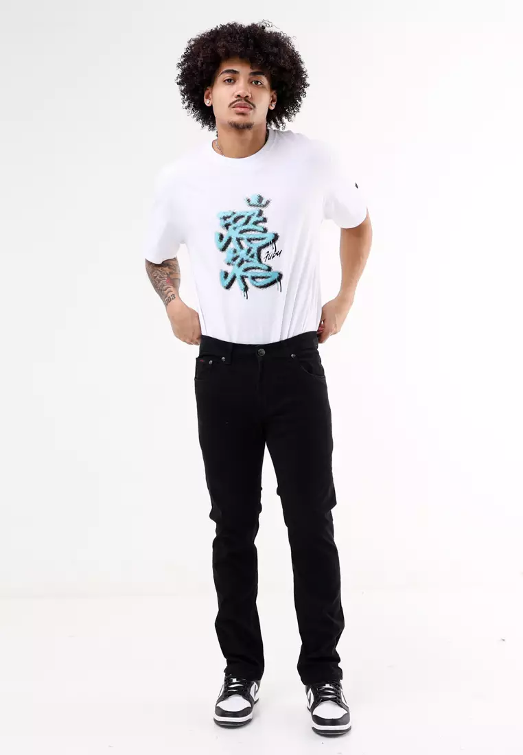 Colored Long Pants Slim Tapered Stretch