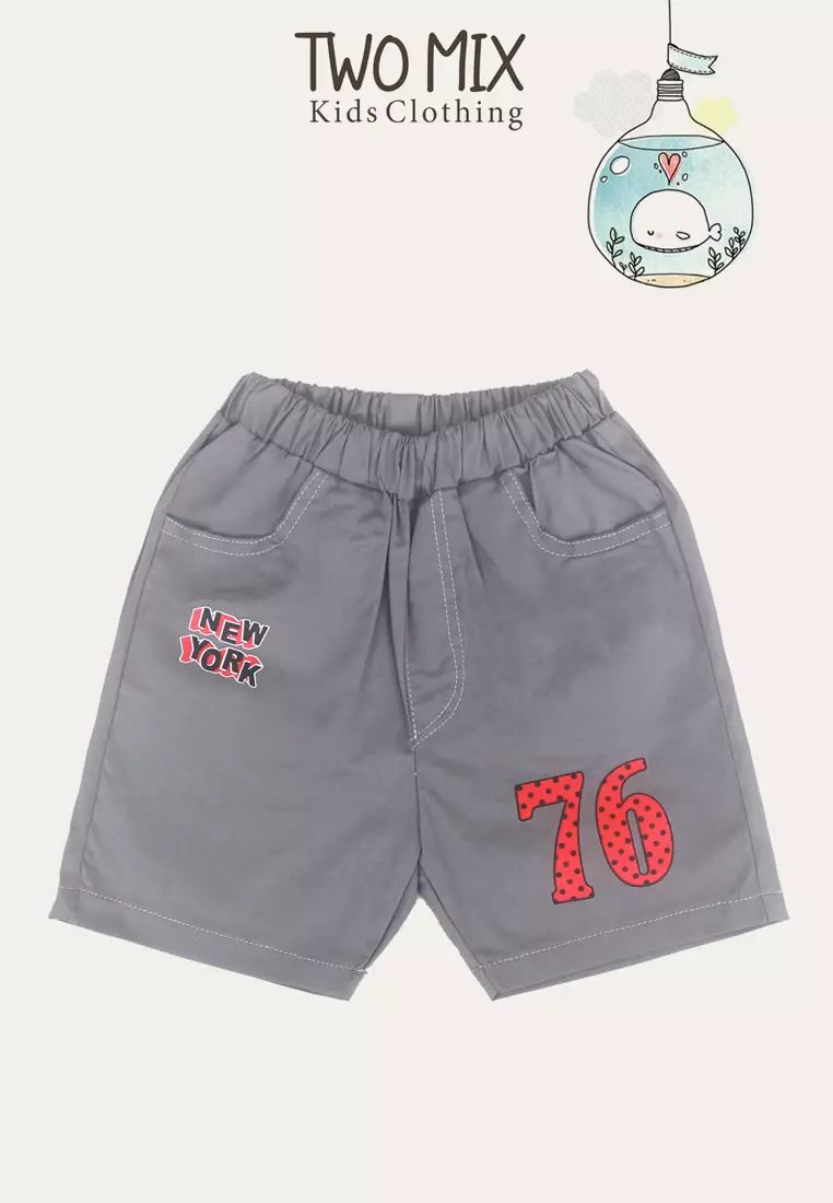 Two Mix Kids Pants - Celana Pendek Anak Laki Laki / Cowok Katun 1-8 Tahun 4326