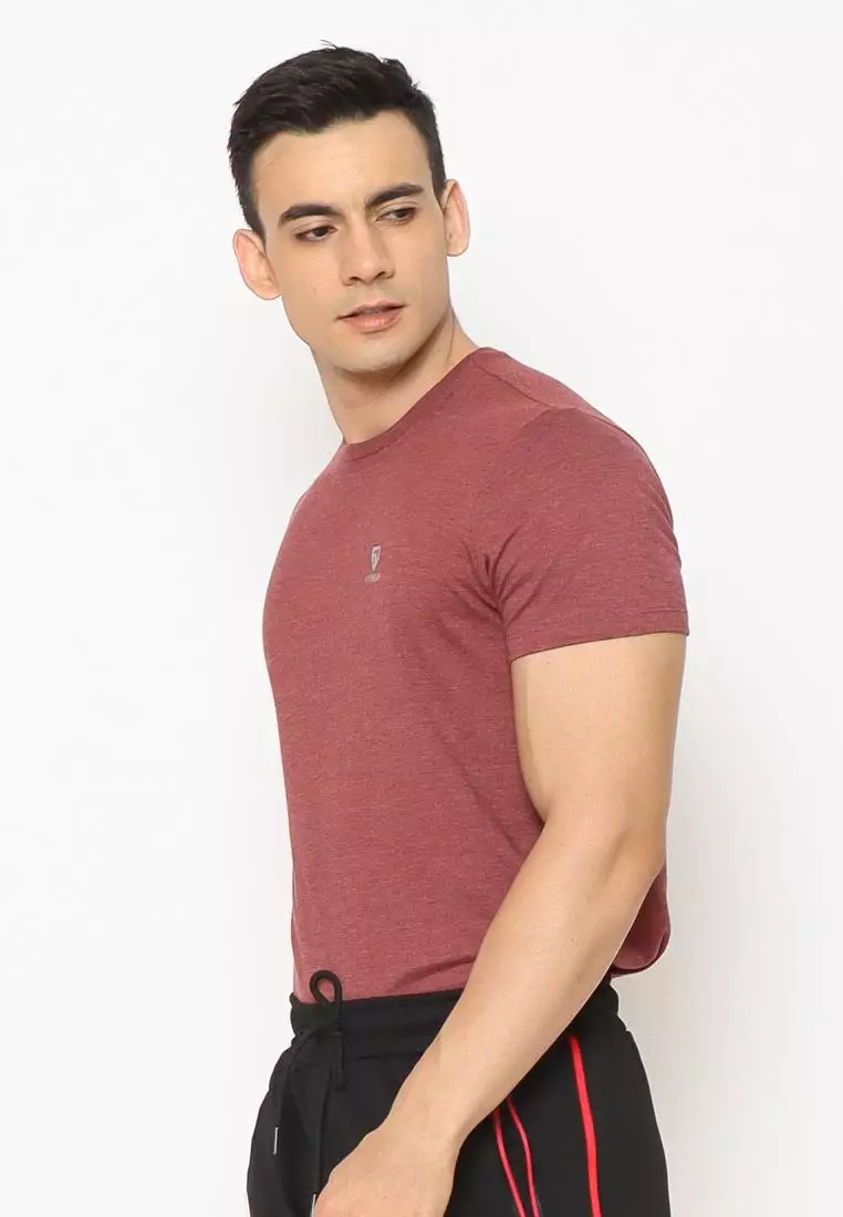 FITWEAR - GRIFFIN BASIC MEN T-SHIRT S/S - Maroon