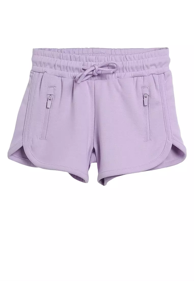 White and sale purple shorts