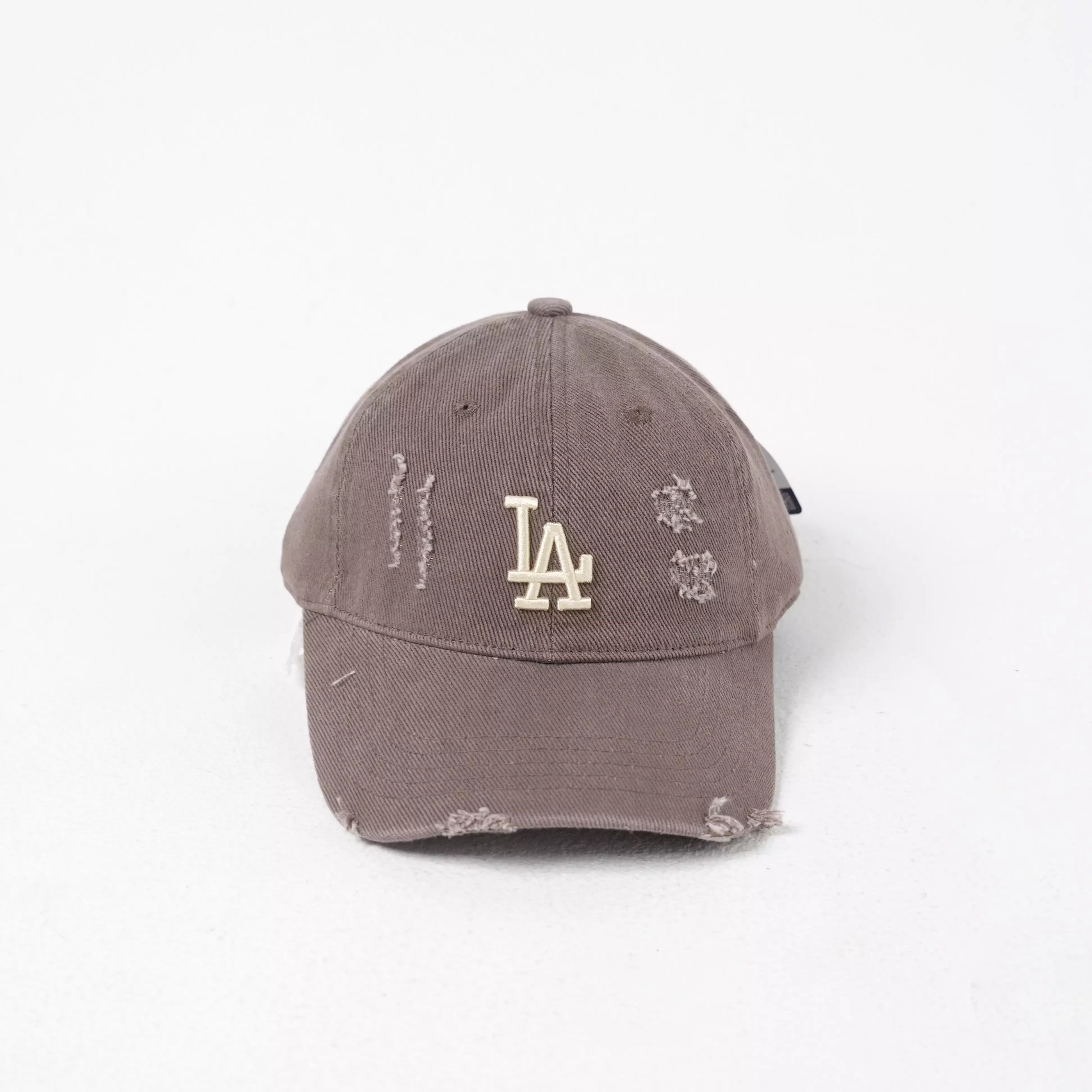 Topi MLB LA CREAM BROWN DISTRESSED CAP 100% ORIGINAL - OS ADJUST