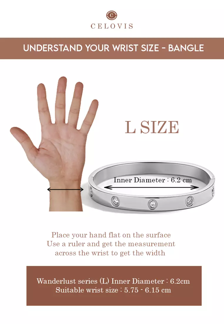 Wanderlust Zirconia Bangle in Silver
