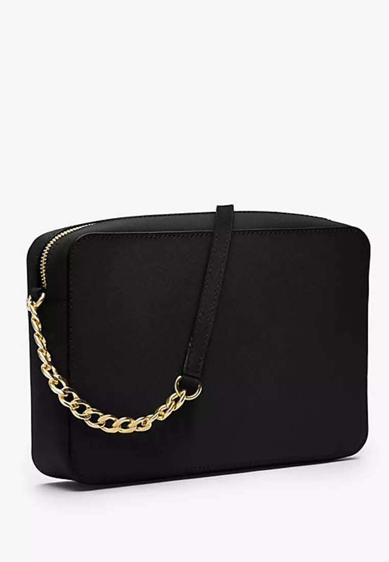 Jet Set Large Saffiano Leather Crossbody Bag