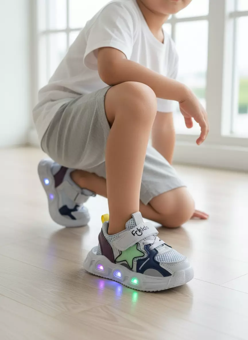 FR KIDS Sepatu Sandal Casual Anak LED B.Cyno