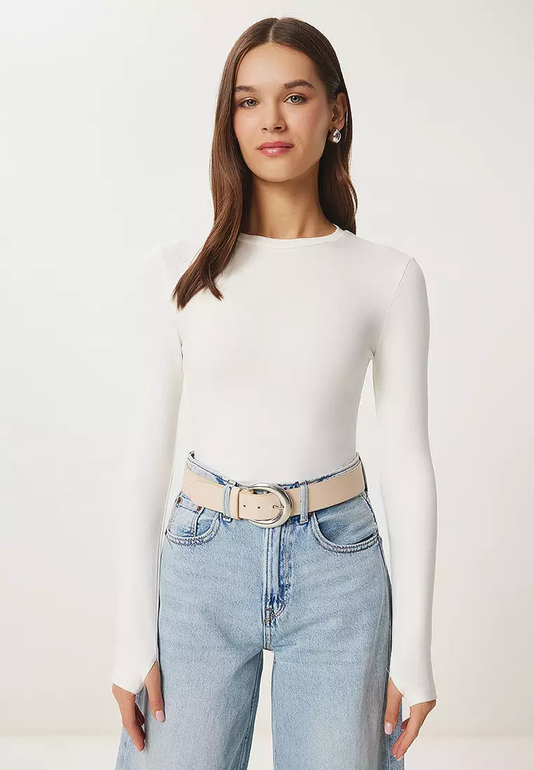 Crew Neck Long Sleeves Top 2-Pack