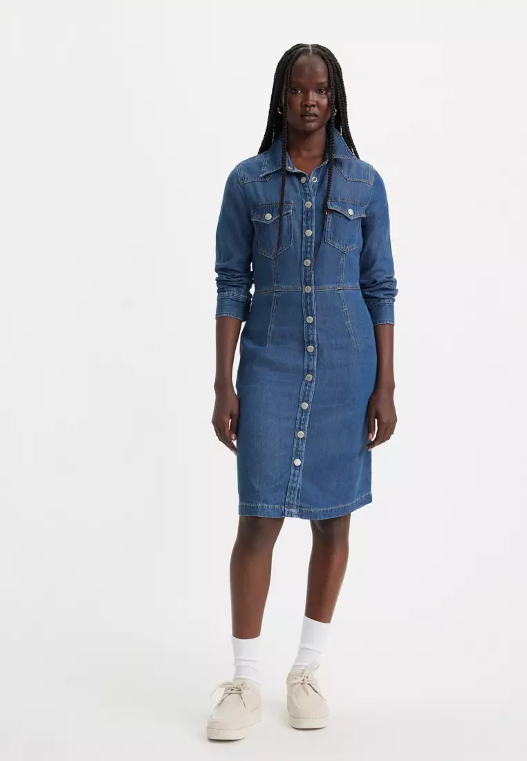 Indigo western clearance dress