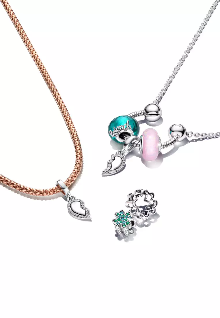 Pendant Necklace Pandora Charm Chain Rose Gold Pandora Disney