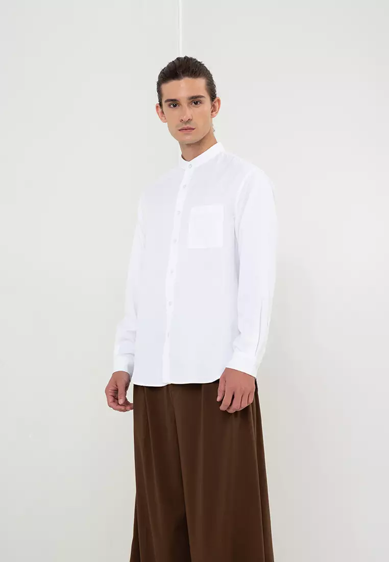 uniqlo mandarin collar shirt