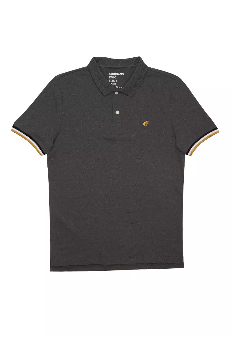 Giordano black polo shirt discount