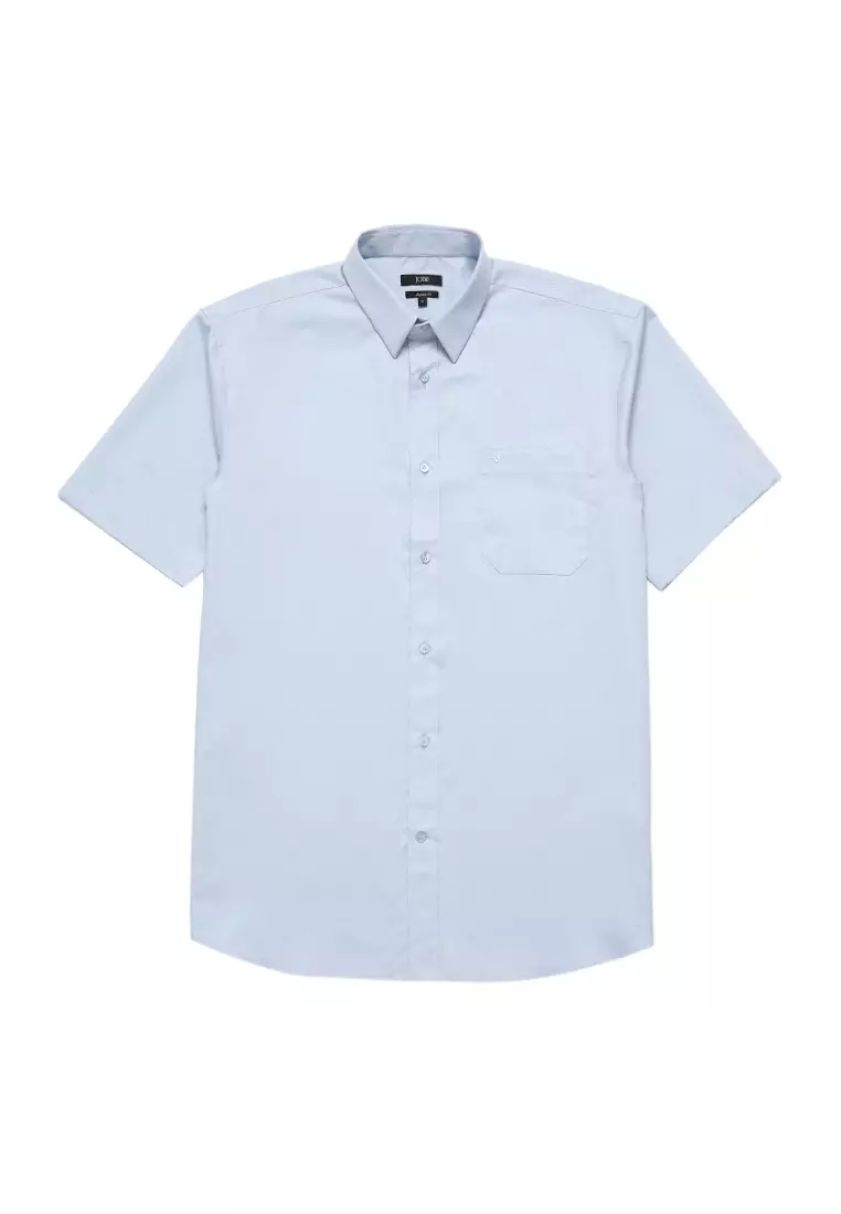 Jobb Geremy Kemeja Pria Lengan Pendek Regular Fit Biru