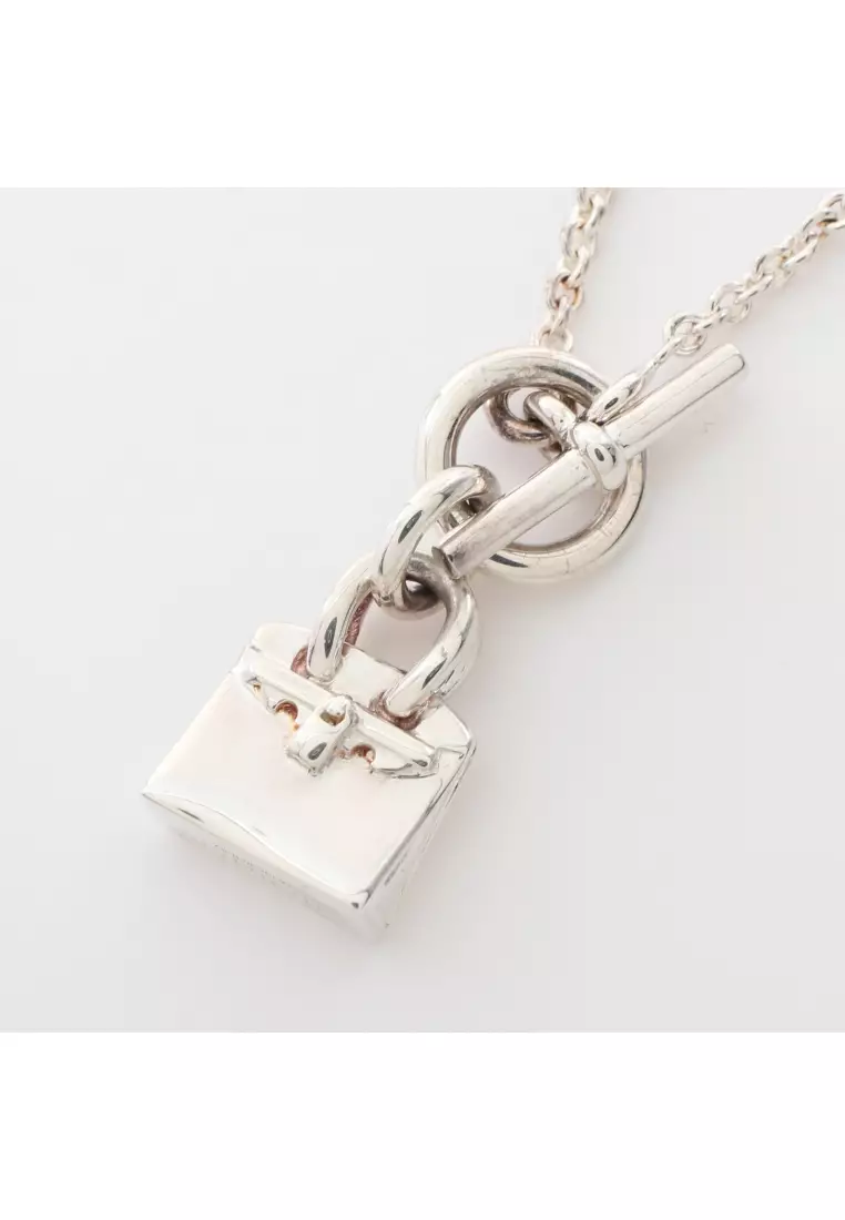 Buy Herm s Pre loved Herm s amulet birkin necklace SV925 Silver