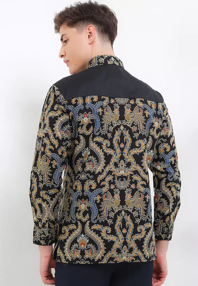 Kemeja Body Fit Batik Cokro Cemani