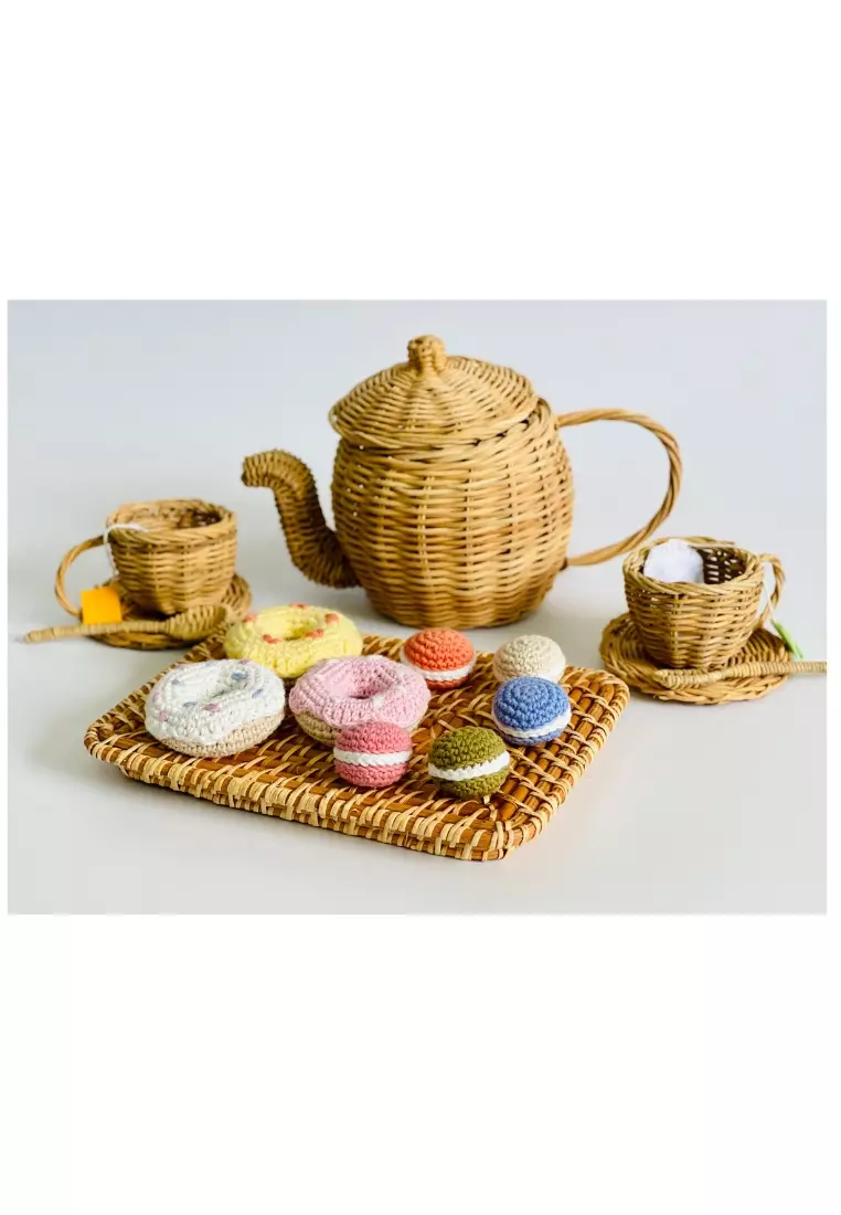 Buy Stitches & Tweed Rattan Teapot Set Toy 2024 Online ZALORA