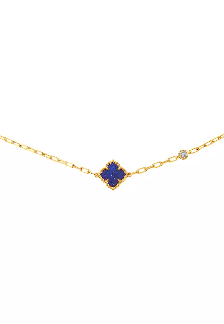 HABIB AL-ZAHRA | Fancy Lapis Lazuli and Diamond Bracelet in 750/18K Yellow Gold 682061224(YG)-LZ