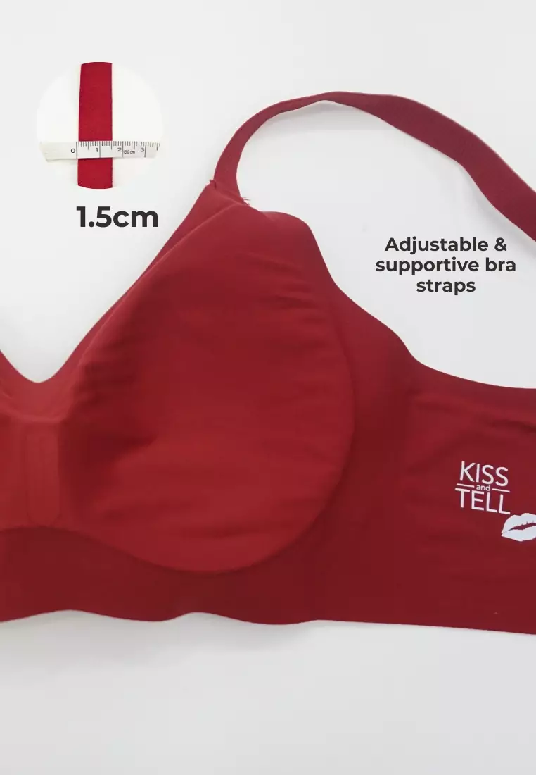 Premium Taylor Seamless Wireless Padded Support Bra in White