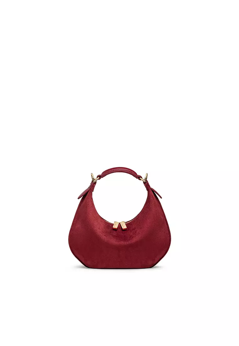 Kuki Mini Bag Suede - Cranberry