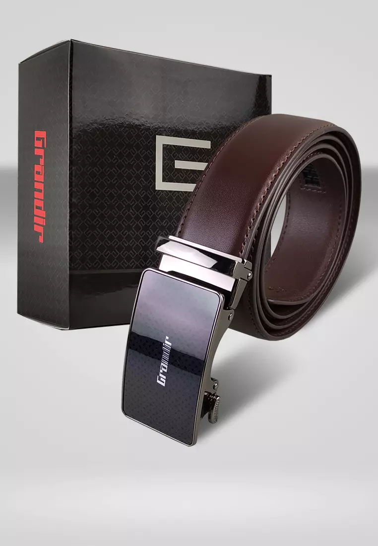 Grandir Ikat Pinggang Pria Kulit Sintetis Premium Sabuk Gesper Men Belt A
