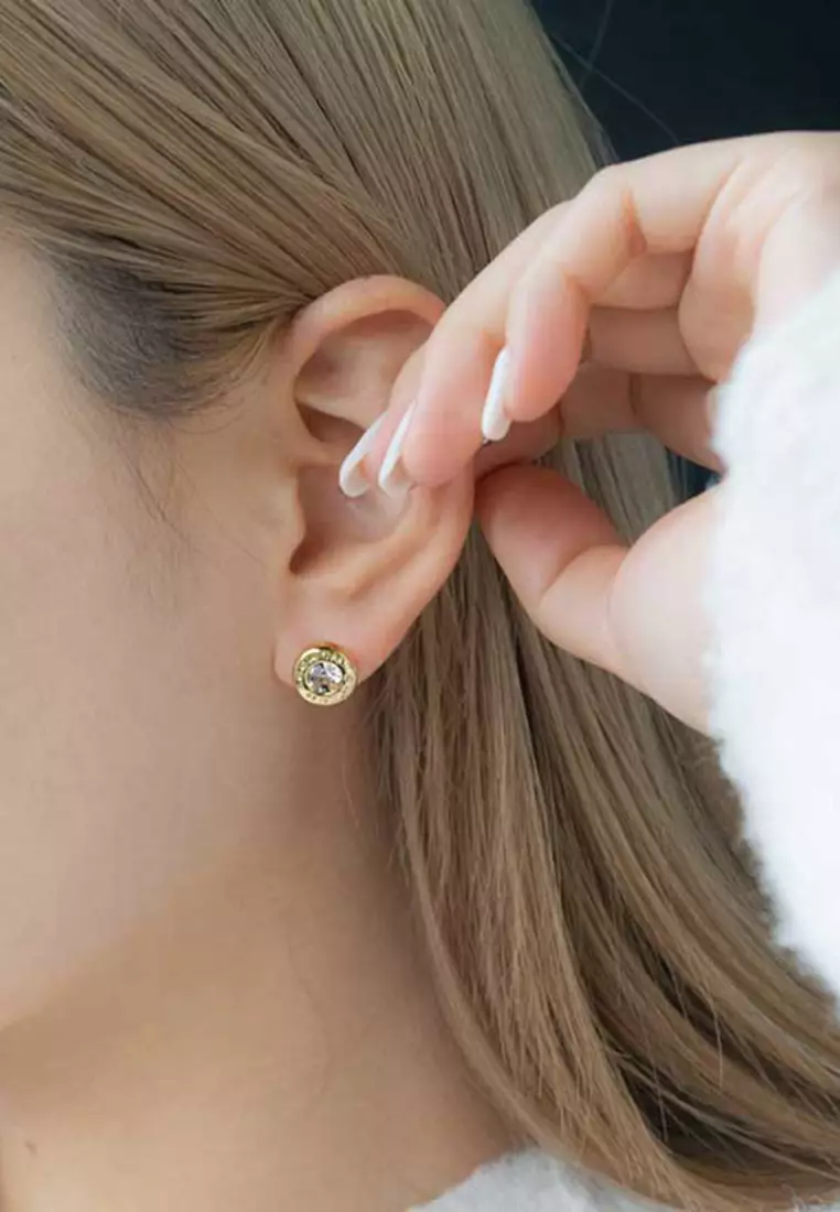 【SALE】COACH＊OPEN CIRCLE STONE EARRINGS COACH® Outlet | Open Circle Stone Stud Earrings
