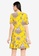 Desigual yellow V-neckline Print Dress 2564AAACF76D27GS_1