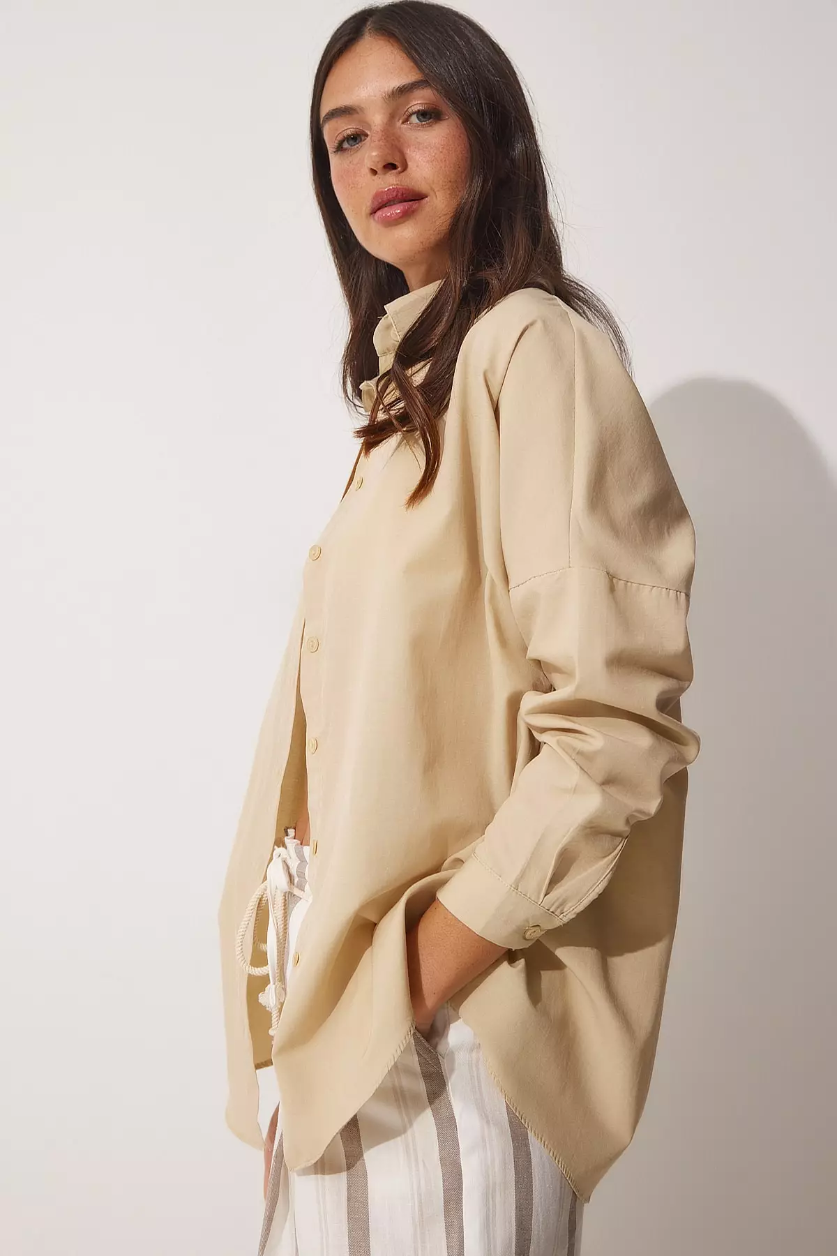 Oversize Long Basic Shirt