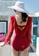 A-IN GIRLS red Sexy Gauze Big Backless One-Piece Swimsuit B8E05USE5D3AF4GS_3