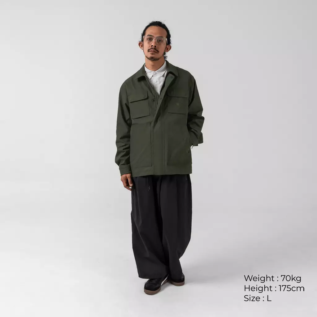 Shephered Parka Jacket Jaket Pria Wanita Outdoor Praktis - Hijau