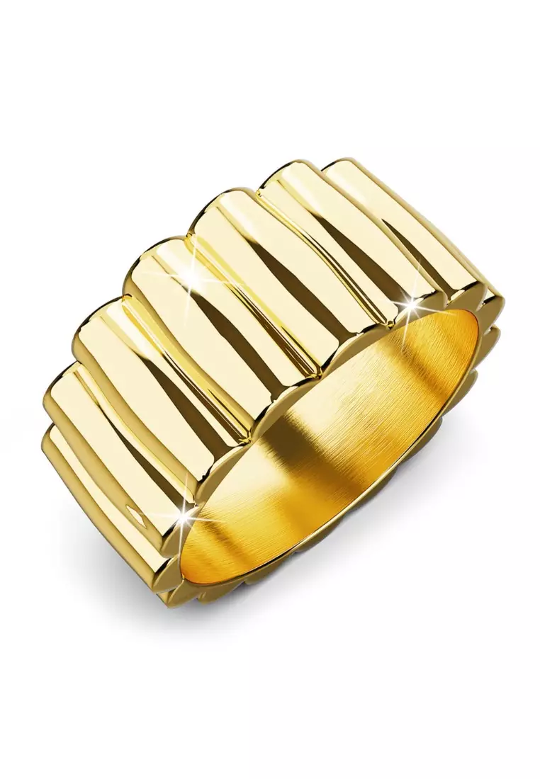 Aurum Circle Gold Layered Ring