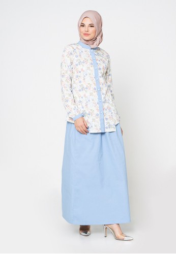 Clover Clothing Alyssa Blue Skirt Set