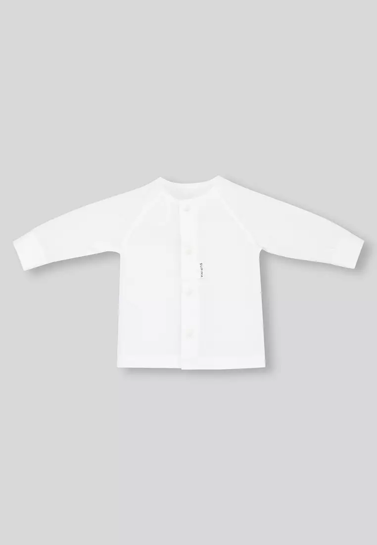 MiDes Infants Toddlers Supima Interlock ButtonFront Long Sleeve