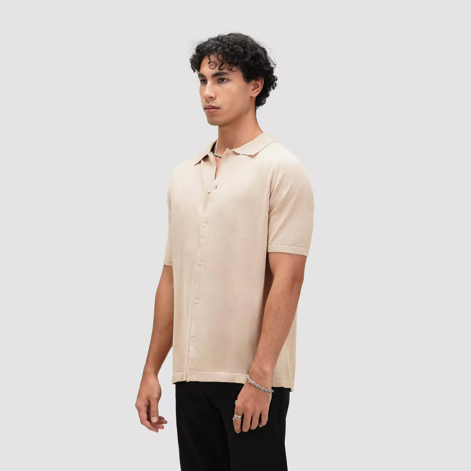 CELCIUS Relaxed Fit Kemeja Knit I31000421C Khaki