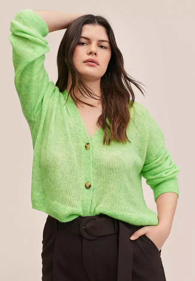 V-Neck Knit Cardigan