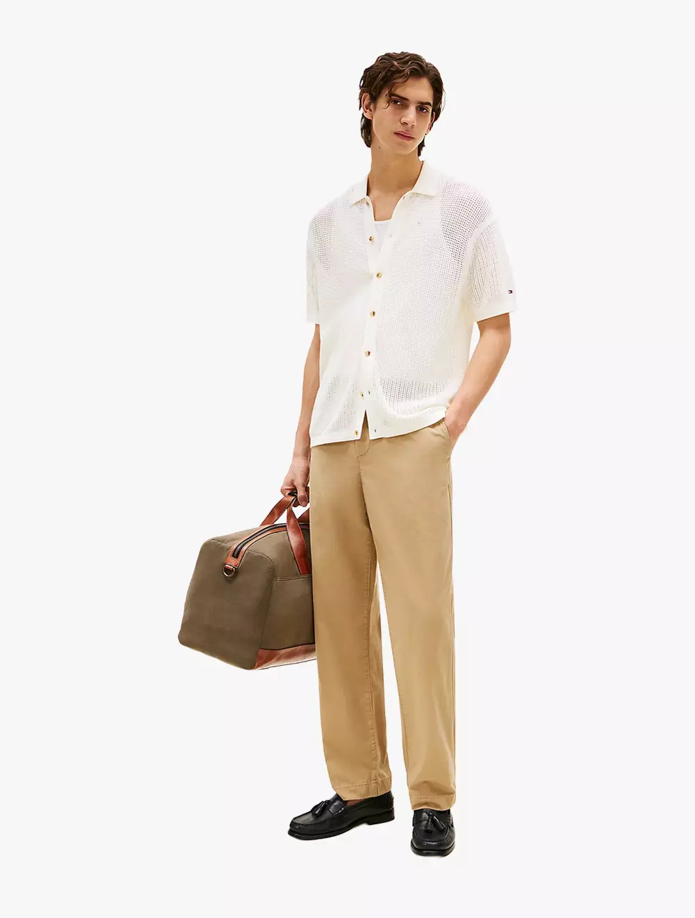 Tommy Hilfiger - Short-Sleeve Open-Knit Overshirt