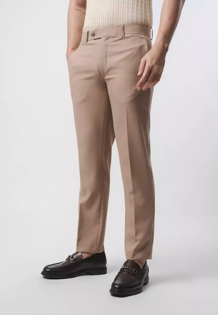 Pedro Regular Fit Trousers Pants Brown